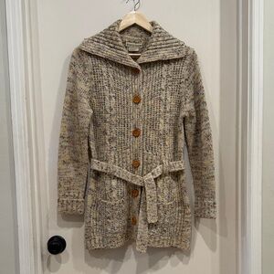 Vintage SAN ANGELO Button Down Cardigan Sweater in Multicolor Knit sz L (or M)